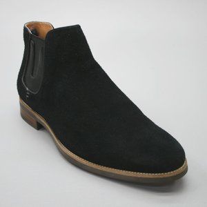 Florsheim Men's 8 M Chelsea Black Suede Dress Ankle Boots - PULL TABS REMOVED